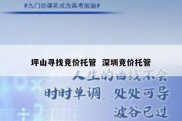 坪山寻找竞价托管  深圳竞价托管
