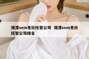 湘潭sem竞价托管公司  湘潭sem竞价托管公司排名