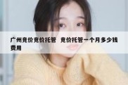 广州竞价竞价托管  竞价托管一个月多少钱费用