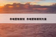 市场营销策划  市场营销策划方案