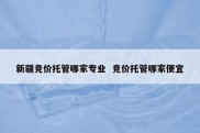 新疆竞价托管哪家专业  竞价托管哪家便宜