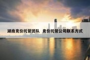 湖南竞价托管团队  竞价托管公司联系方式