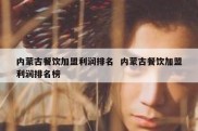 内蒙古餐饮加盟利润排名  内蒙古餐饮加盟利润排名榜