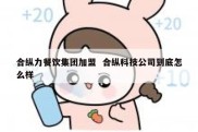 合纵力餐饮集团加盟  合纵科技公司到底怎么样