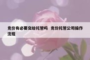 竞价有必要交给托管吗  竞价托管公司操作流程