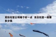 竞价托管公司哪个好一点  竞价托管一般要多少钱