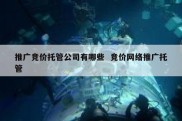 推广竞价托管公司有哪些  竞价网络推广托管