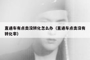 直通车有点击没转化怎么办（直通车点击没有转化率）