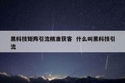 黑科技矩阵引流精准获客  什么叫黑科技引流