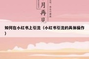 如何在小红书上引流（小红书引流的具体操作）