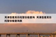 天津百度竞价托管价格查询  天津百度竞价托管价格查询表
