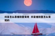 抖音怎么靠播放量变现  抖音播放量怎么变现的