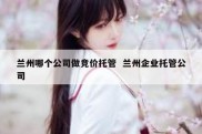 兰州哪个公司做竞价托管  兰州企业托管公司
