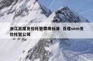浙江百度竞价托管费用标准  百度sem竞价托管公司