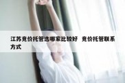 江苏竞价托管选哪家比较好  竞价托管联系方式