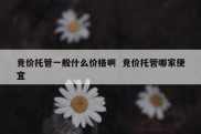 竞价托管一般什么价格啊  竞价托管哪家便宜