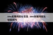 seo关键词优化引流  seo关键词优化经验技巧