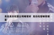 竞价竞价托管公司哪家好  竞价托管哪家便宜