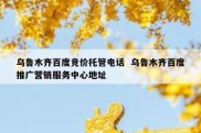 乌鲁木齐百度竞价托管电话  乌鲁木齐百度推广营销服务中心地址