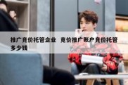 推广竞价托管企业  竞价推广账户竞价托管多少钱