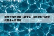 深圳竞价代运营托管中心  深圳竞价代运营托管中心有哪些