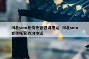 河北sem竞价托管咨询电话  河北sem竞价托管咨询电话