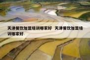 天津餐饮加盟培训哪家好  天津餐饮加盟培训哪家好