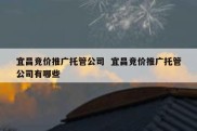 宜昌竞价推广托管公司  宜昌竞价推广托管公司有哪些
