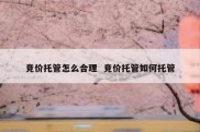 竞价托管怎么合理  竞价托管如何托管