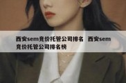 西安sem竞价托管公司排名  西安sem竞价托管公司排名榜