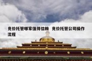 竞价托管哪家值得信赖  竞价托管公司操作流程