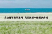 竞价托管有效果吗  竞价托管一般要多少钱