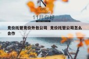 竞价托管竞价外包公司  竞价托管公司怎么合作