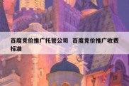 百度竞价推广托管公司  百度竞价推广收费标准