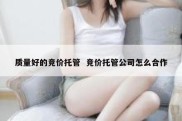 质量好的竞价托管  竞价托管公司怎么合作