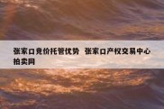 张家口竞价托管优势  张家口产权交易中心拍卖网