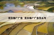 竞价推广广告  竞价推广广告怎么写
