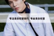 专注竞价托管技巧  专业竞价托管