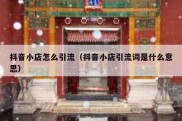 抖音小店怎么引流（抖音小店引流词是什么意思）