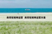 商家短视频运营  商家短视频运营方案