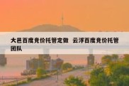 大邑百度竞价托管定做  云浮百度竞价托管团队
