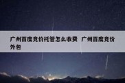 广州百度竞价托管怎么收费  广州百度竞价外包