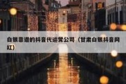 白银靠谱的抖音代运营公司（甘肃白银抖音网红）