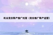 巩义竞价账户推广托管（竞价推广账户运营）