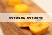 淘宝直通车教程  淘宝直通车技巧