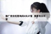推广竞价托管询问d火27星  搜索竞价托管