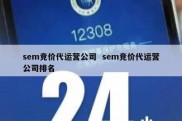 sem竞价代运营公司  sem竞价代运营公司排名