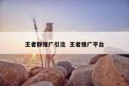 王者群推广引流  王者推广平台