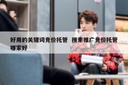 好用的关键词竞价托管  搜索推广竞价托管哪家好