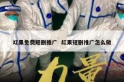 红果免费短剧推广  红果短剧推广怎么做